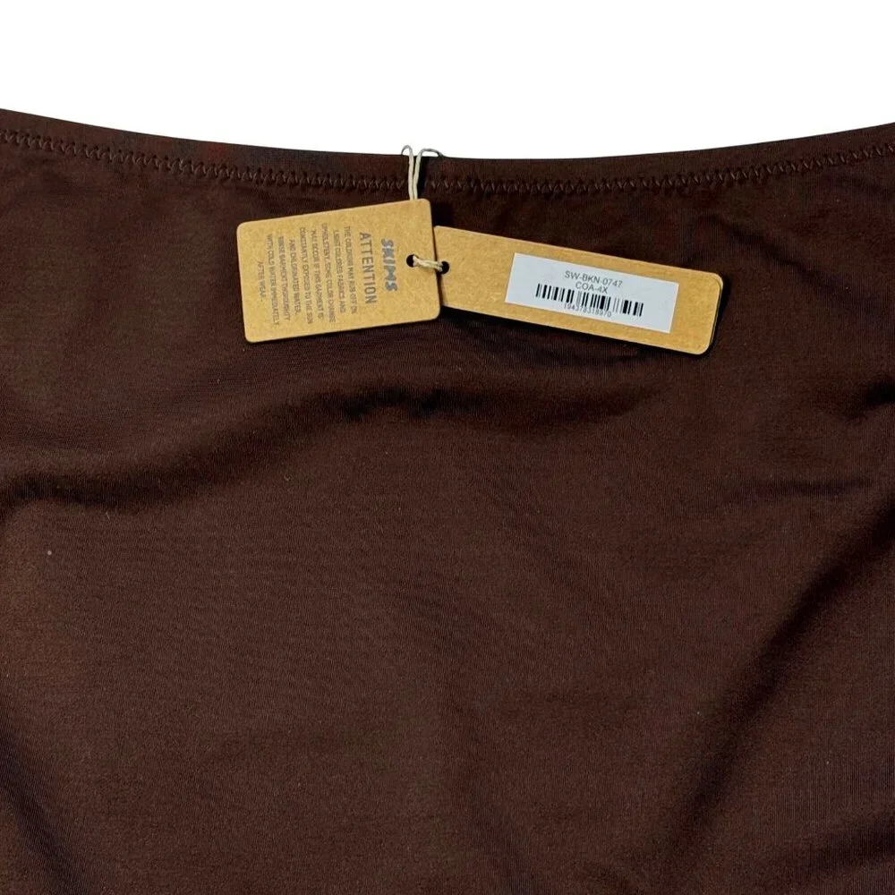 SKIMS‎ Swim Cheeky Tanga Bottoms Cocoa Womens 4X